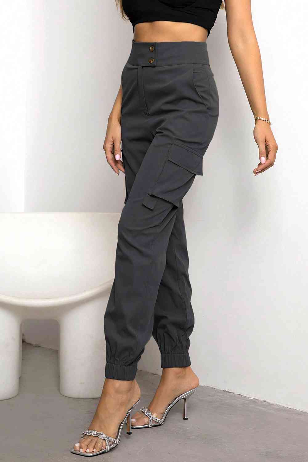 Valeria - Hoge Taille Cargo Broek | Comfortabele en Stijlvolle Damesbroek