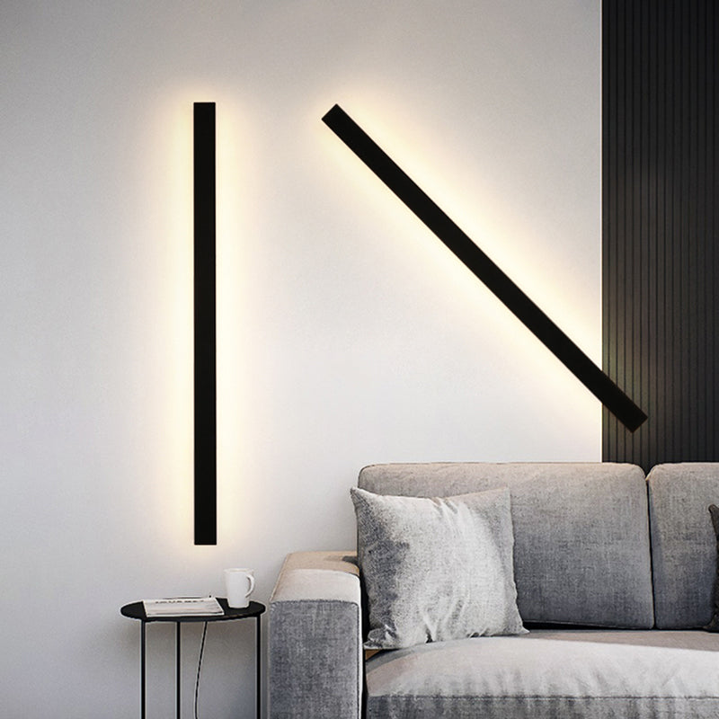 SleekEdge - Moderne Design LED Wandlampen in Zwart Metaal voor Tuin en Hal | Stijlvolle Buitenverlichting