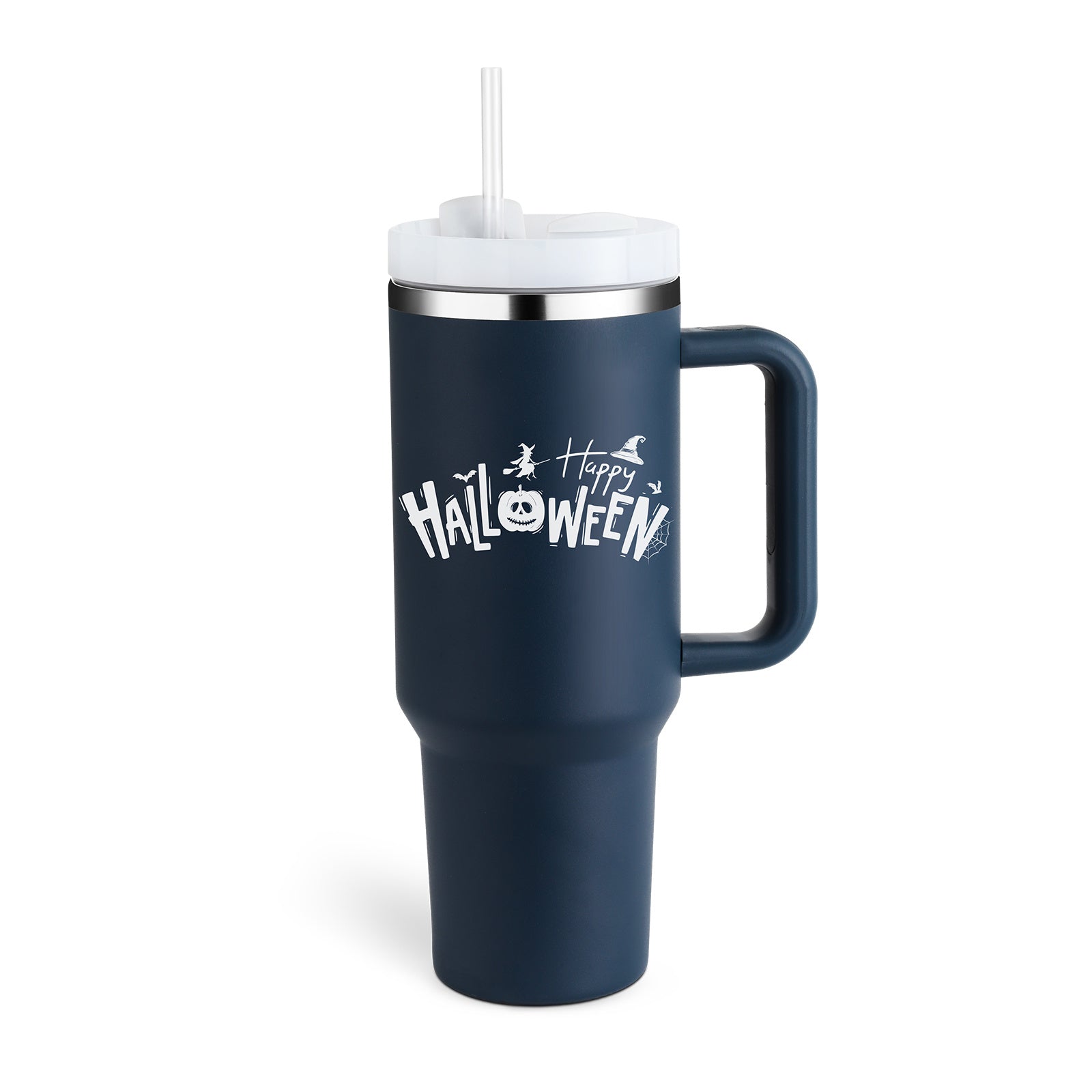 ChillCup - Dubbelwandige Thermo Mok met Handvat en Rietje | 40 oz