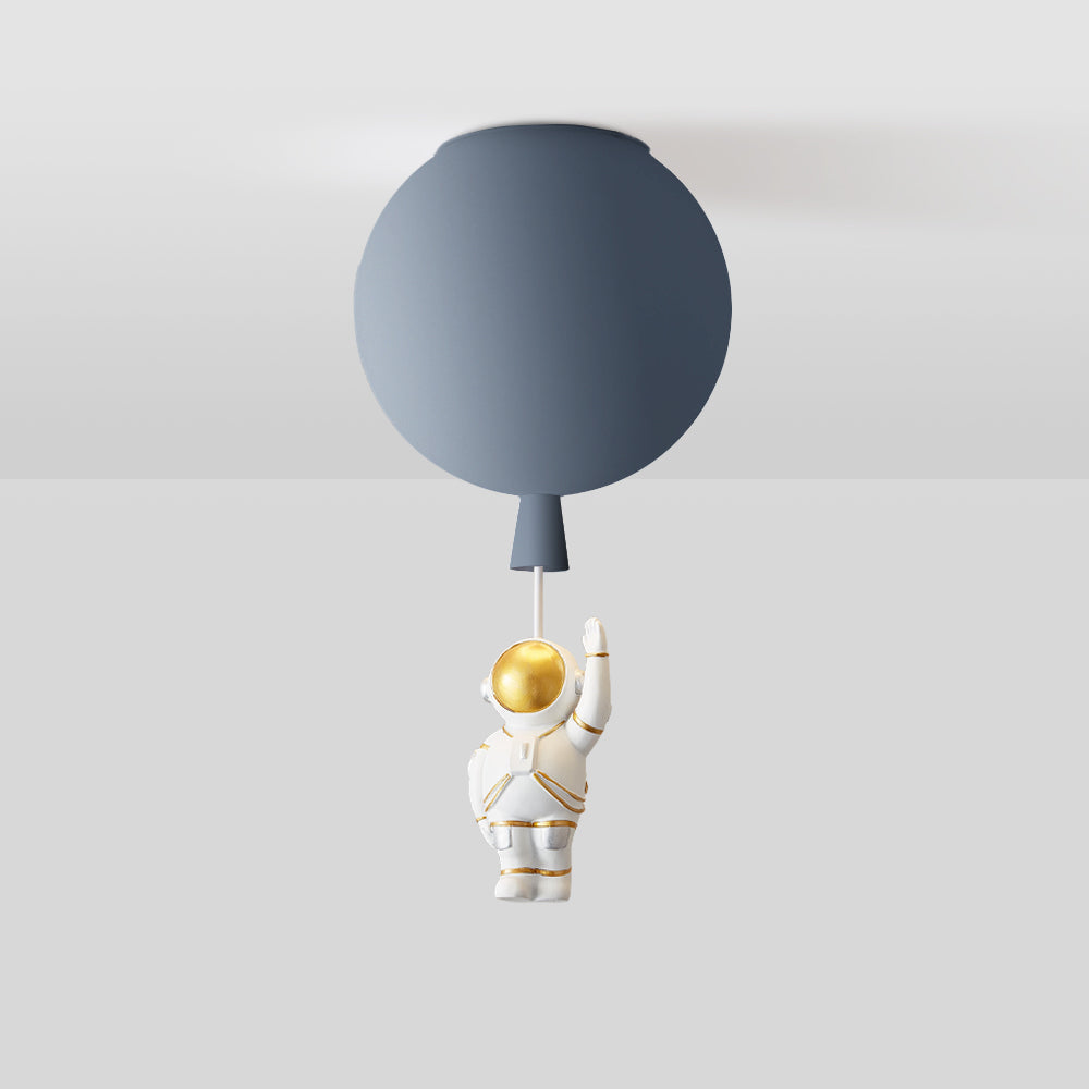 LunarAstral Moderne LED Plafondlamp - Maan en Astronaut Design van Acryl voor Slaapkamer en Kinderkamer