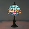 VitraLicht - Tiffany Tafellamp van Gekleurd Glas met Loodlijnen voor Klassieke Verlichting