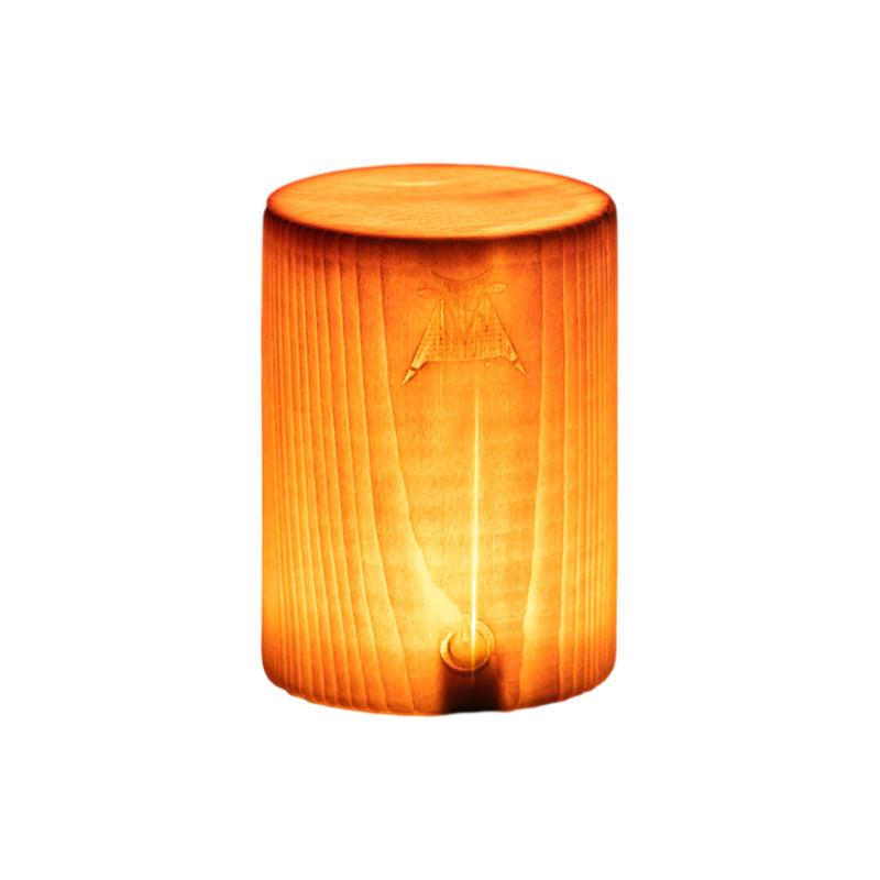 WoodGlow - Tafellamp met Ingebouwde Batterij en Touch Control LED-verlichting | Perfect voor Slaapkamer en Bureau