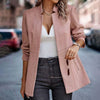 Rosé Chic - Elegante Roze Damesblazer voor een Verfijnde Look