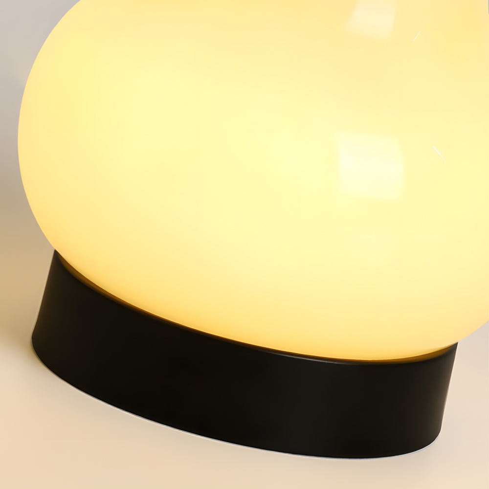 PearGlow - Draagbare Glazen Peer USB Dimbare LED Tafellamp met Touch Schakelaar | Moderne Verlichting voor Elk Interieur
