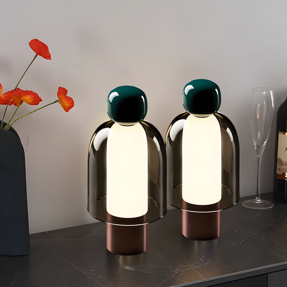 SimpleGlow - Draadloze Oplaadbare Tafellamp met LED en Traploze Dimming