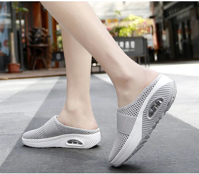 Livia Halve Wikkel Net Orthopedische Sandalen | Comfortabele en Ademende Zomersandalen voor Dames