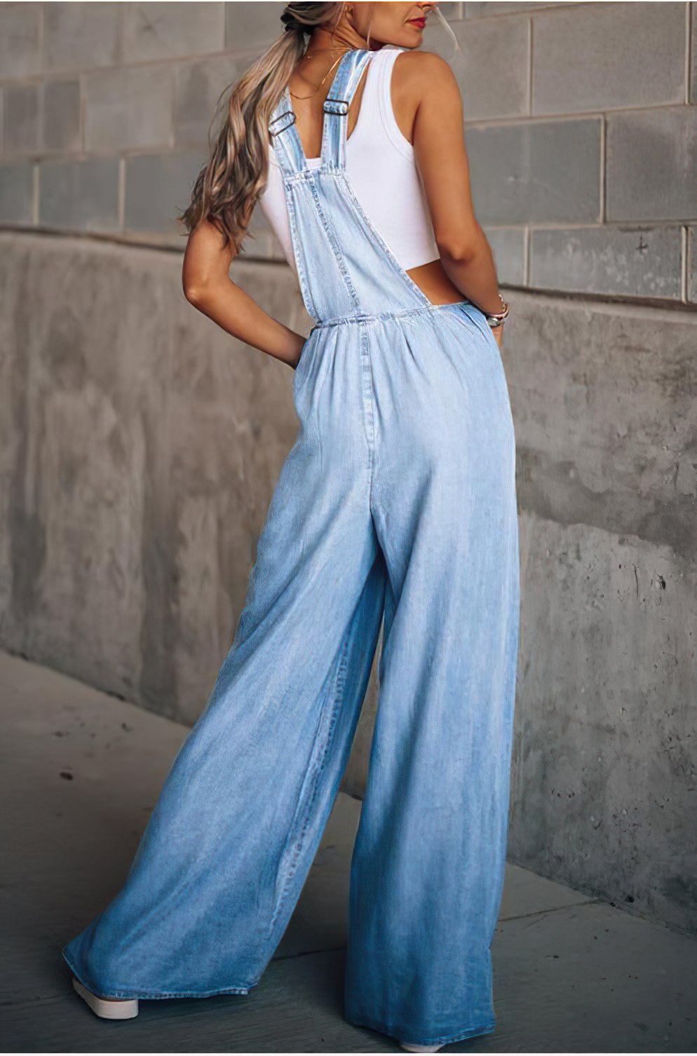 Denim Jumpsuit met Stijlvolle Pasvorm | Comfort en Trendy Design