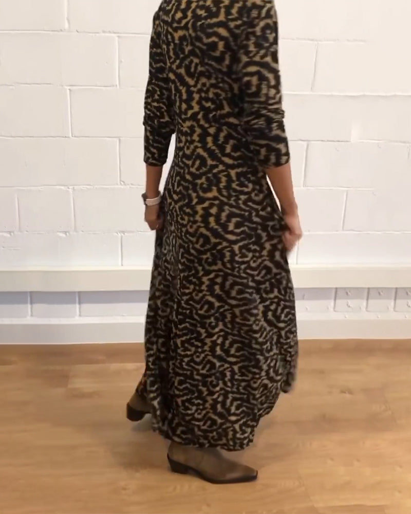 Sofia - Elegant Maxikleed met Lange Mouwen