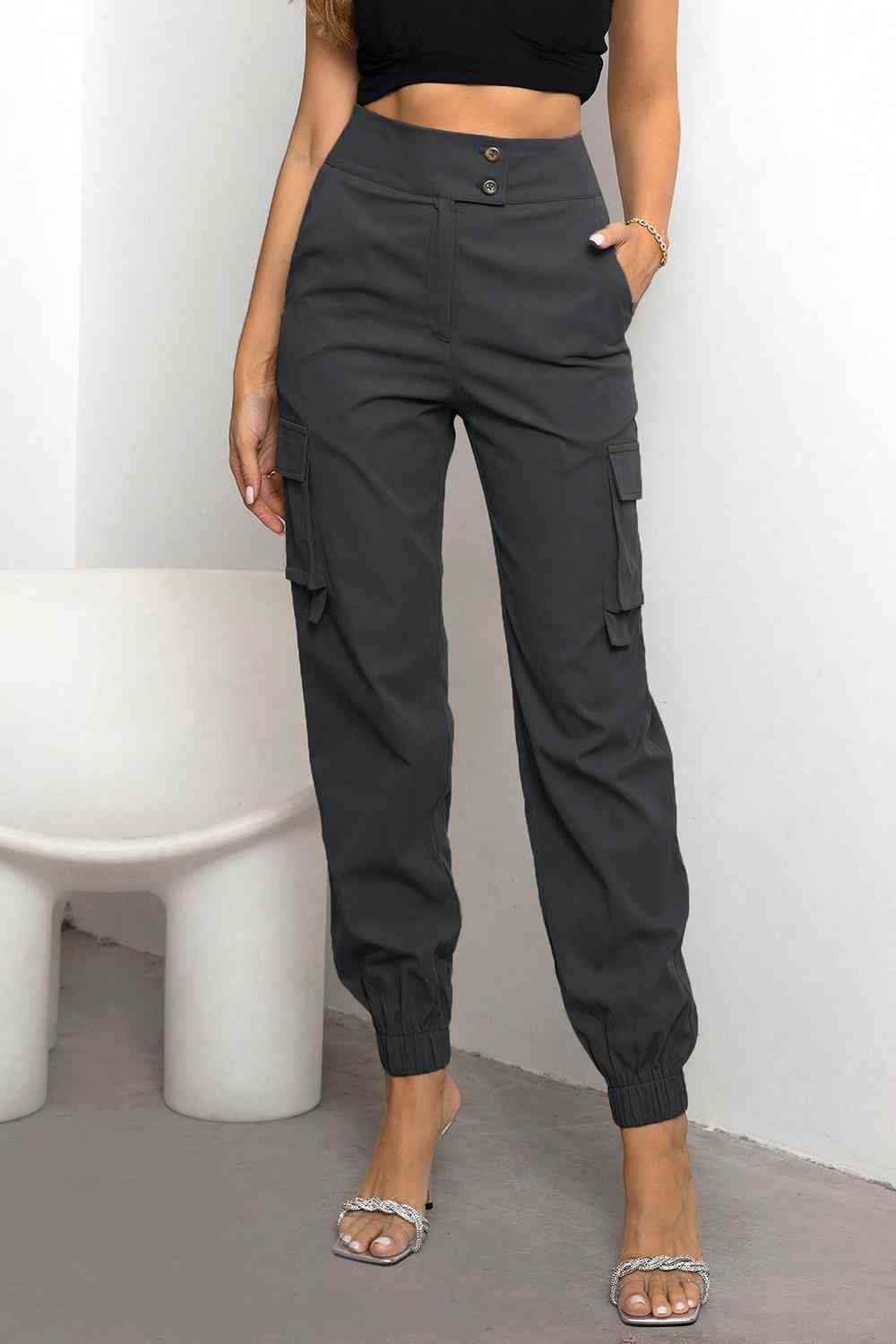Valeria - Hoge Taille Cargo Broek | Comfortabele en Stijlvolle Damesbroek