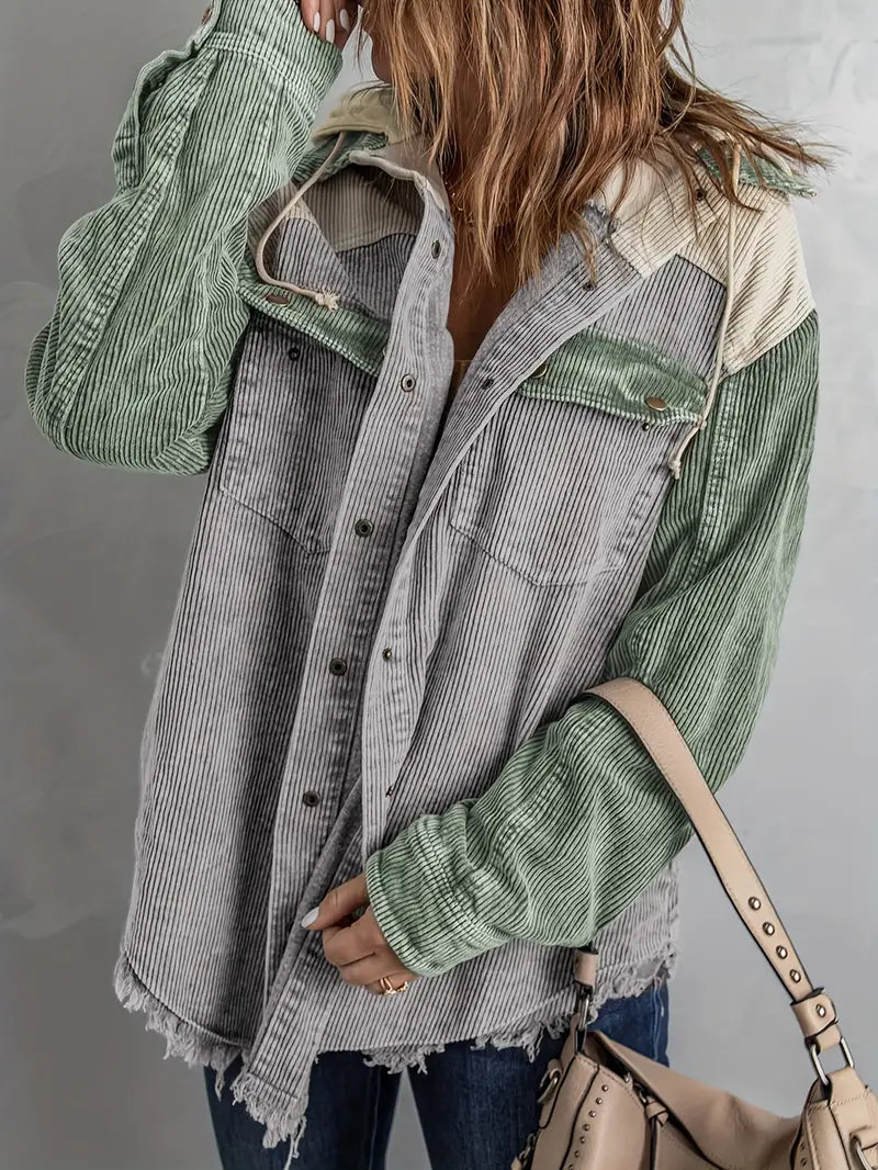 ColorBlocker - Dames Kapuzenjacke met Kleurenblokken