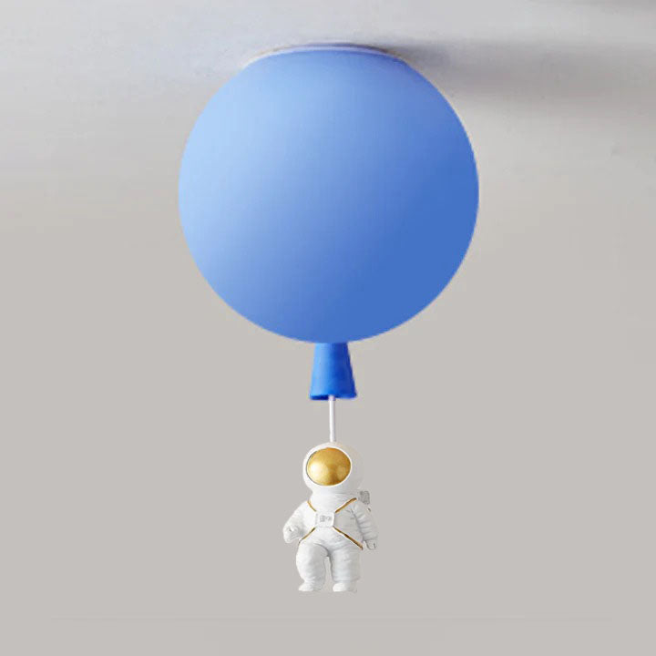 LunarAstral Moderne LED Plafondlamp - Maan en Astronaut Design van Acryl voor Slaapkamer en Kinderkamer