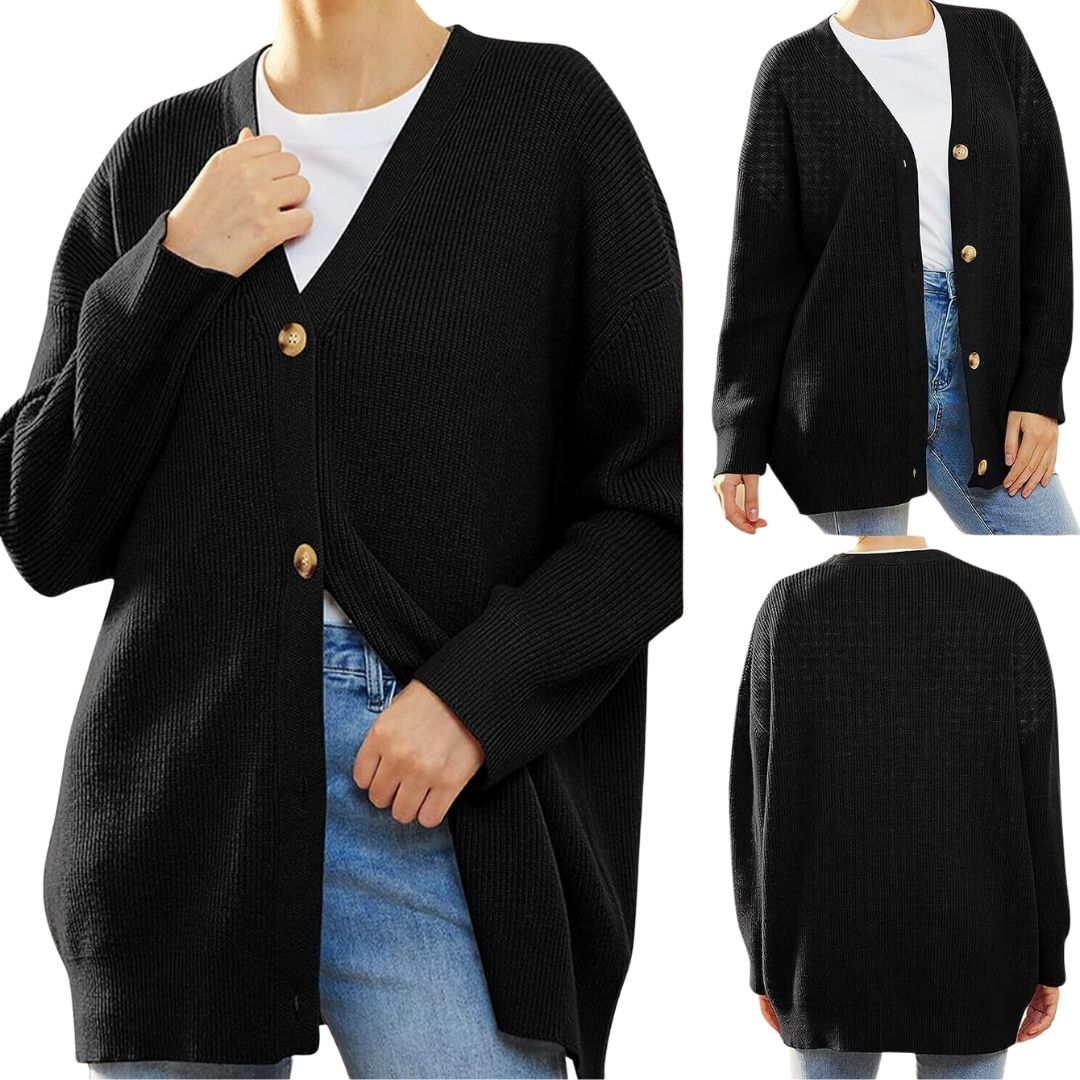 Elise - Populaire Effen Gebreide Damesjas | Comfortabele Lange Vestjas