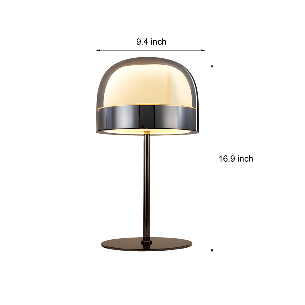 DualGlow - Glazen Tafellamp met Dubbele Lagen Nachtverlichting | Stijlvolle en Sfeervolle Verlichting voor Elke Kamer