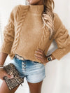 Fenna - Gebreide Rollkragenpullover met Twistmotief voor Dames