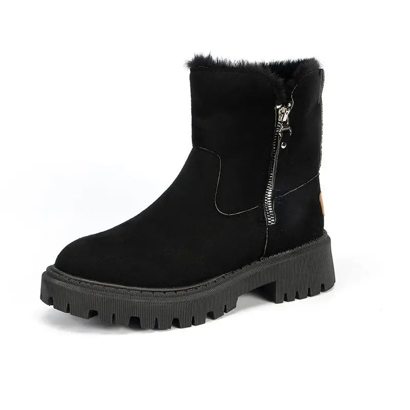 Lars - Warme Winterstiefel met Fleecefutter en Rutschvrije Plateausole | Comfortabele Laarzen voor Dames