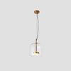 RetroLuxe LED Hanglampen - Gouden Amber Metaal en Glas voor Slaapkamer en Woonkamer
