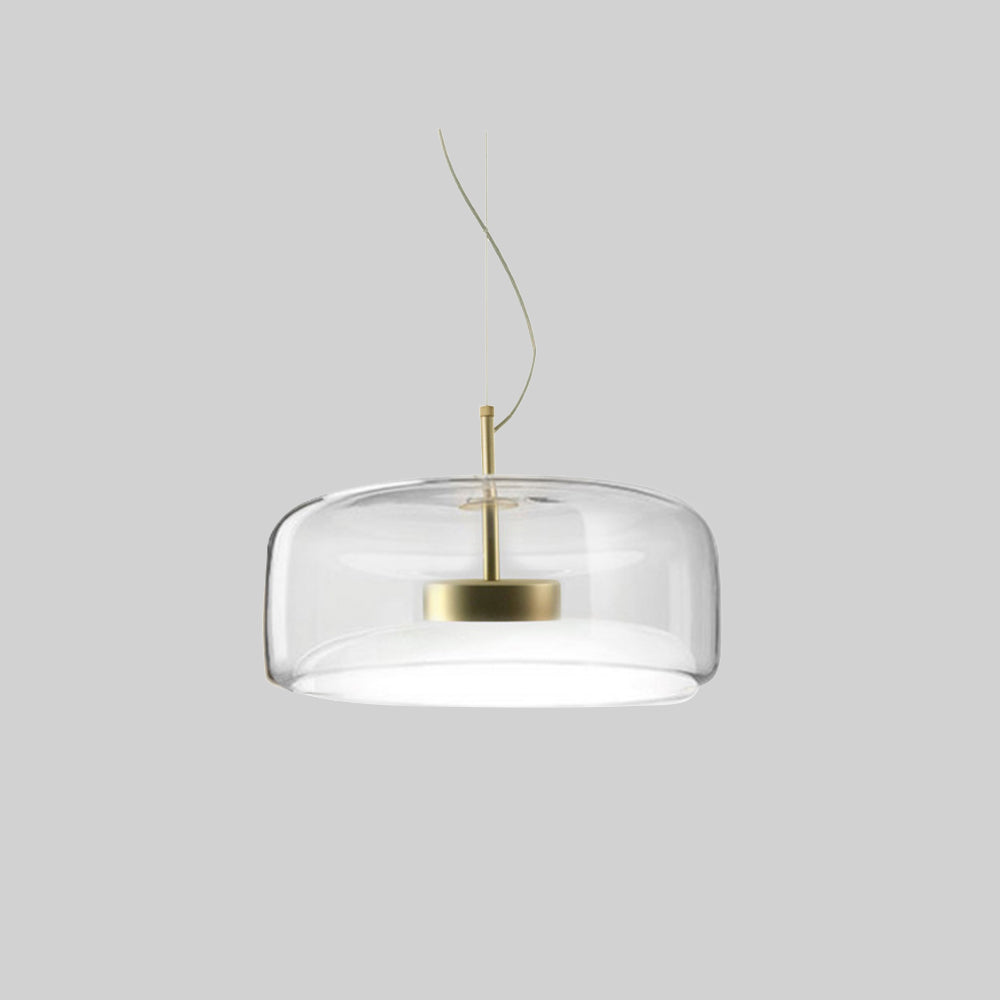 RetroLuxe LED Hanglampen - Gouden Amber Metaal en Glas voor Slaapkamer en Woonkamer