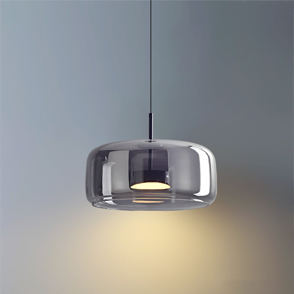RetroLuxe LED Hanglampen - Gouden Amber Metaal en Glas voor Slaapkamer en Woonkamer