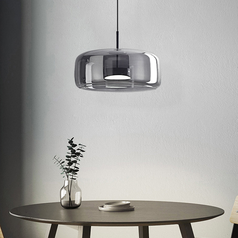 RetroLuxe LED Hanglampen - Gouden Amber Metaal en Glas voor Slaapkamer en Woonkamer