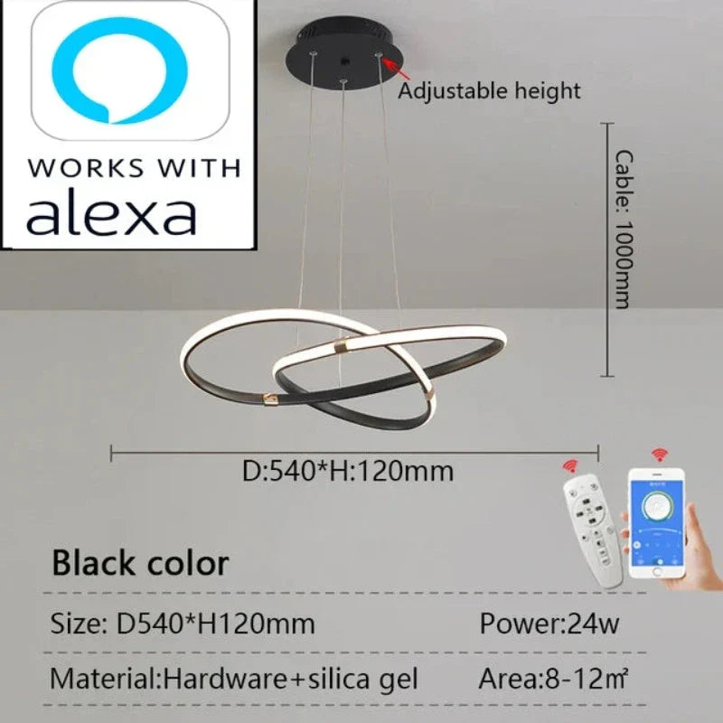 AuraTech - Moderne Hanglamp met Montagebeugel voor Stijlvolle Verlichting