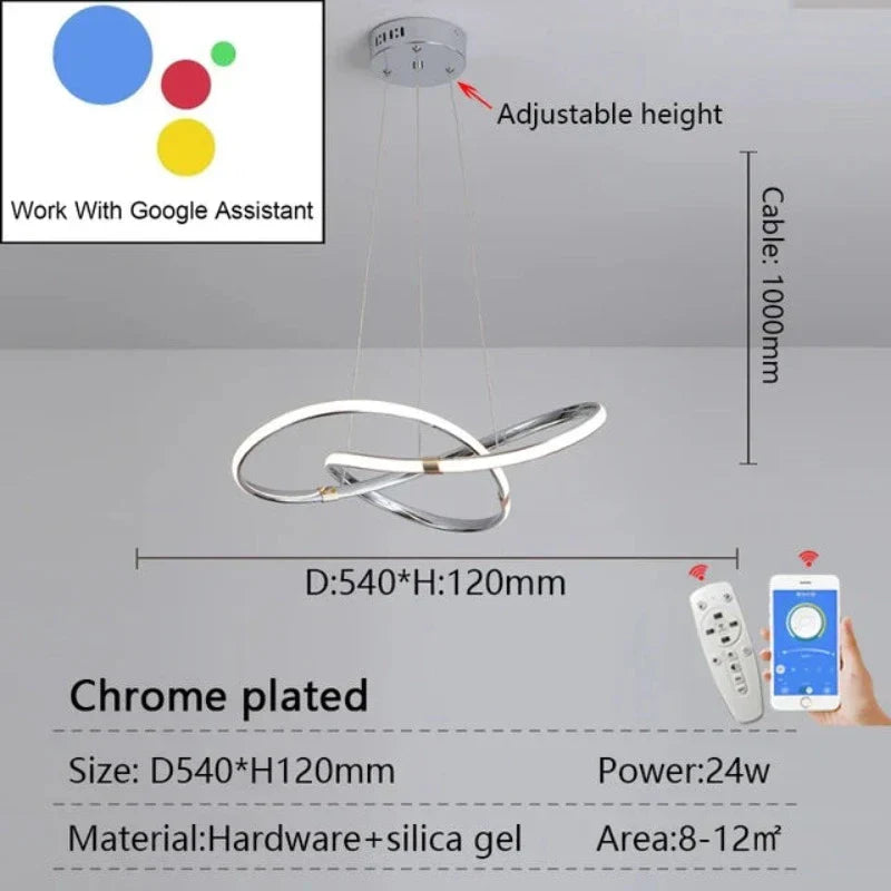 AuraTech - Moderne Hanglamp met Montagebeugel voor Stijlvolle Verlichting
