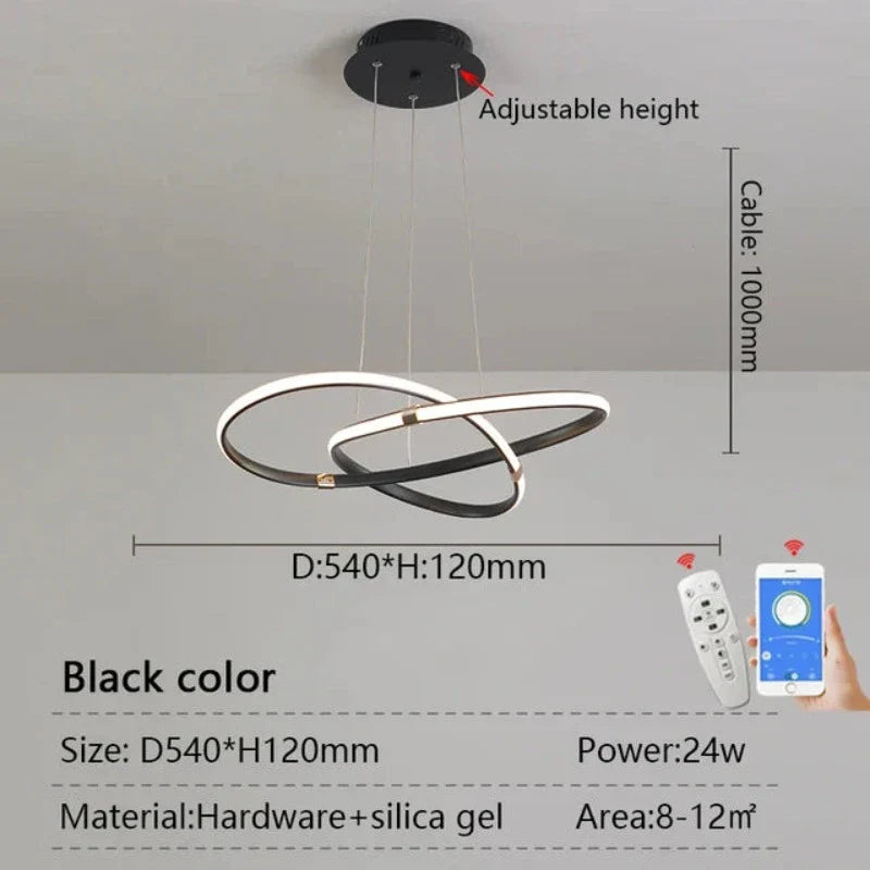 AuraTech - Moderne Hanglamp met Montagebeugel voor Stijlvolle Verlichting