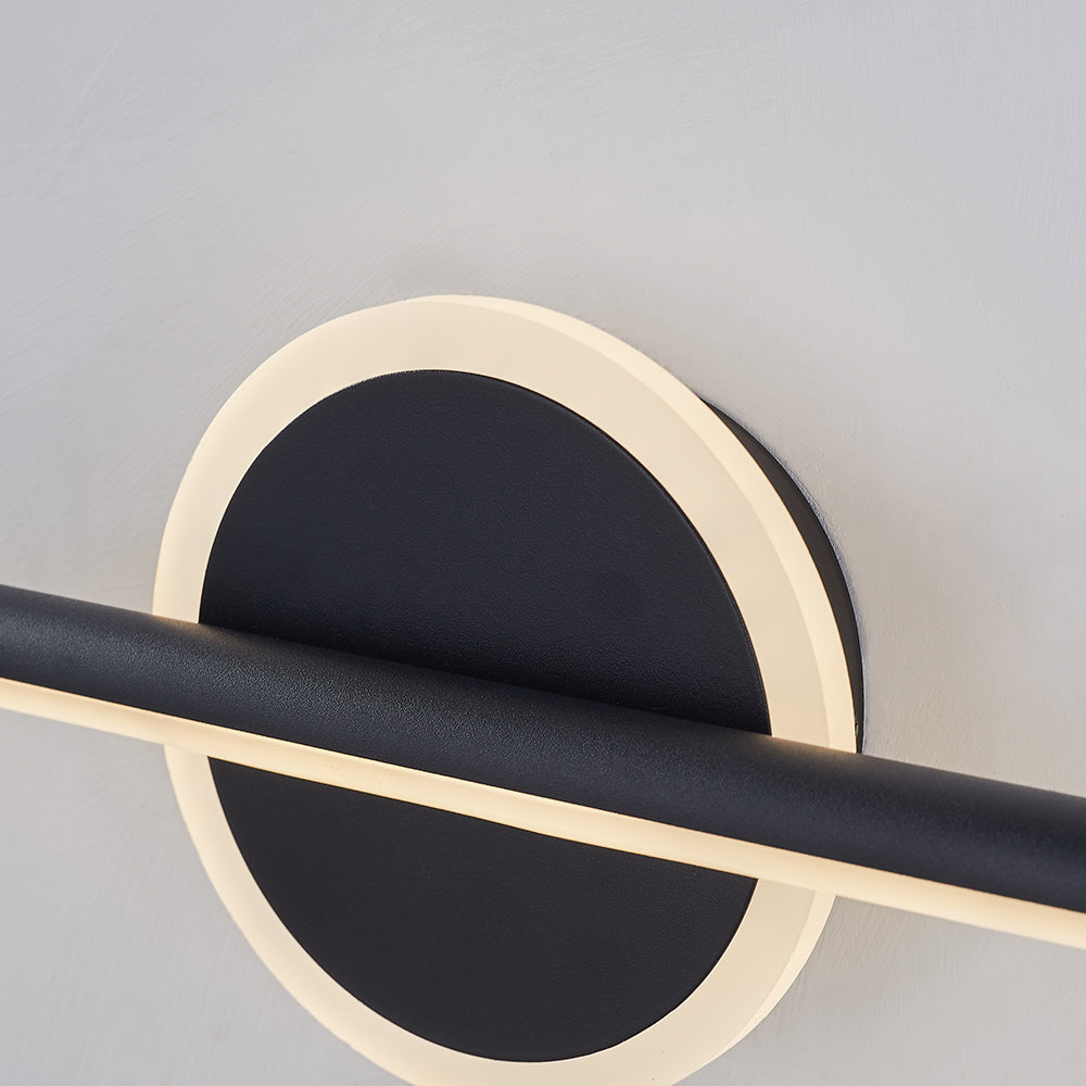 LeonaLux - Moderne LED Wandlamp Rond/Vierkant Zwart/Goud Metaal/Silicone voor Woonkamer, Slaapkamer & Badkamer