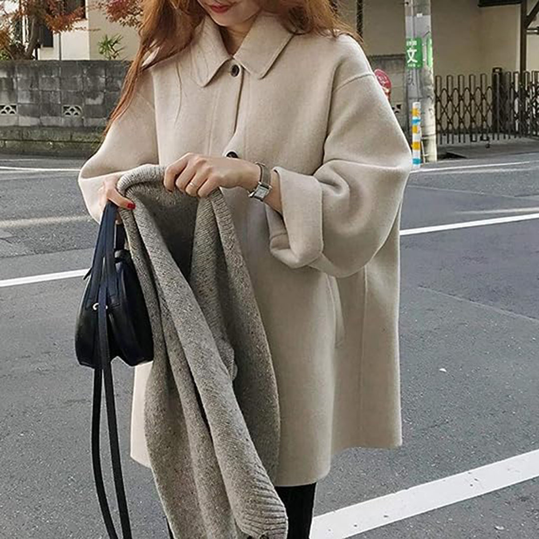 Alinea - Modieuze Oversized Jas met Knopen voor Dames