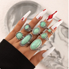 8-Delige Set - Luxe Edelsteen Ringen voor Dames