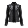 Asymmetrische Leren Jas voor Dames - Modieuze Jack met Rits Sluiting
