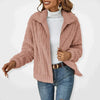 LoraStyle - Monochrome Casual Mantel met Rits voor Dames