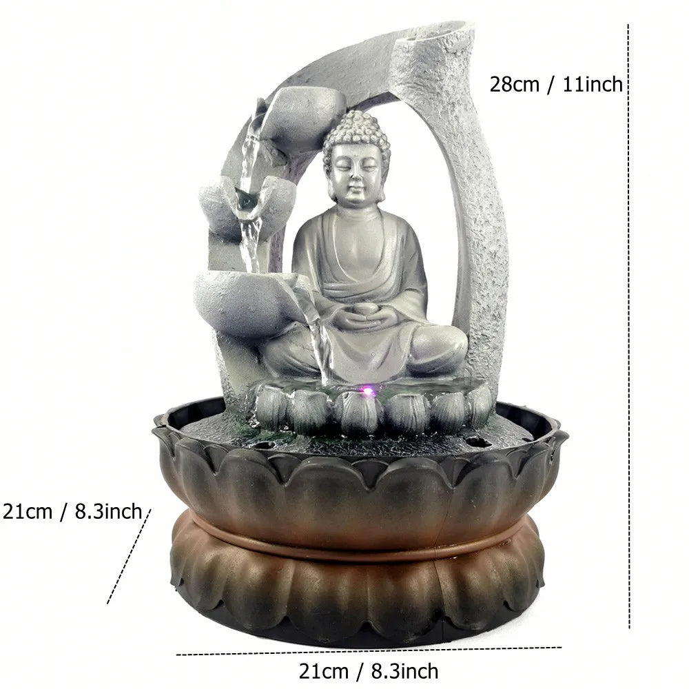 SereneFlow - Boeddha Waterfontein voor Ontspanning en Meditatie