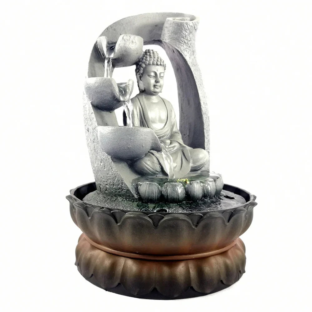 SereneFlow - Boeddha Waterfontein voor Ontspanning en Meditatie