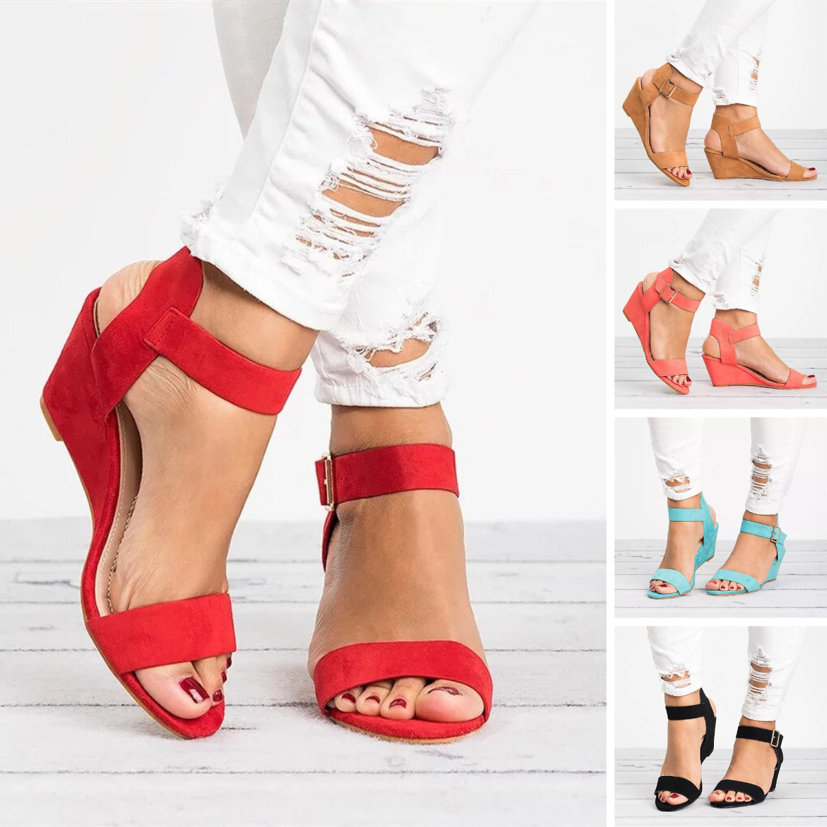 ElegantieWedge Bandjes Sandalen – Stijlvol & Comfortabel