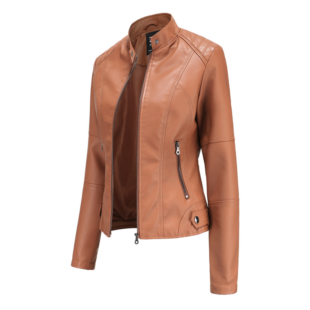 Tijdloze Dames Lederjacke - Elegant en Duurzaam