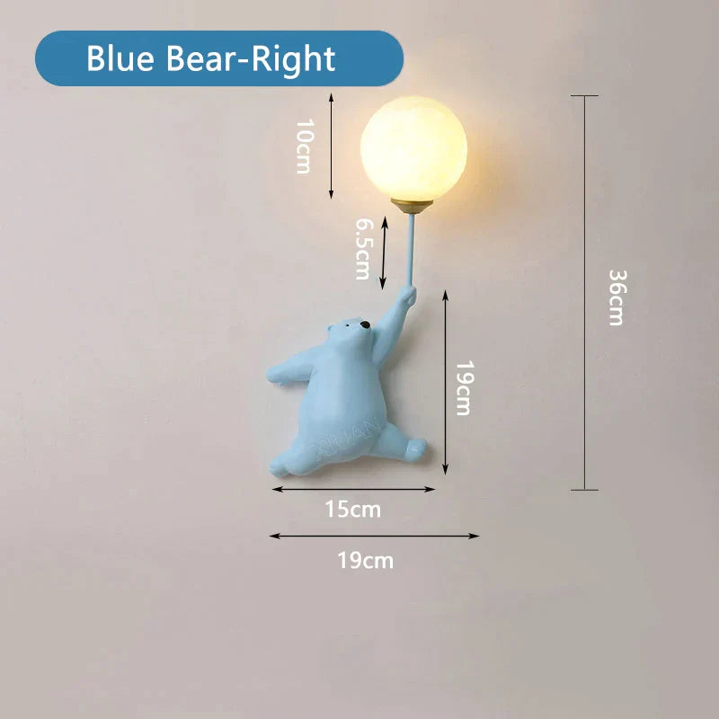 WonderLicht - Cartoon Beer Wandlamp voor Kinderen