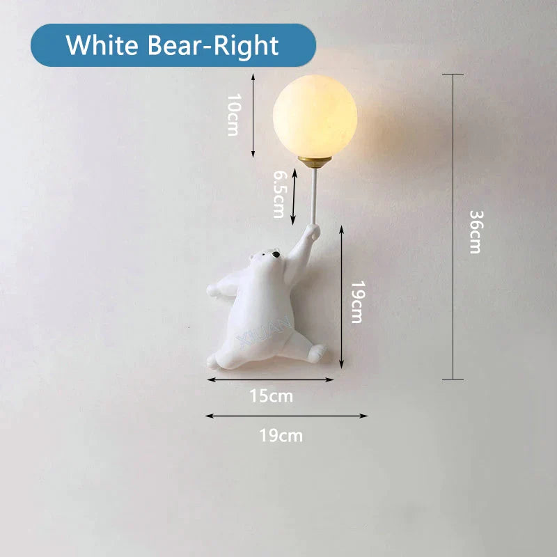 WonderLicht - Cartoon Beer Wandlamp voor Kinderen