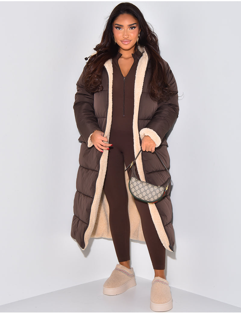 Knusse Warme Gevoerde Winterjas voor Dames - Dubbelzijdige Fleece Jas