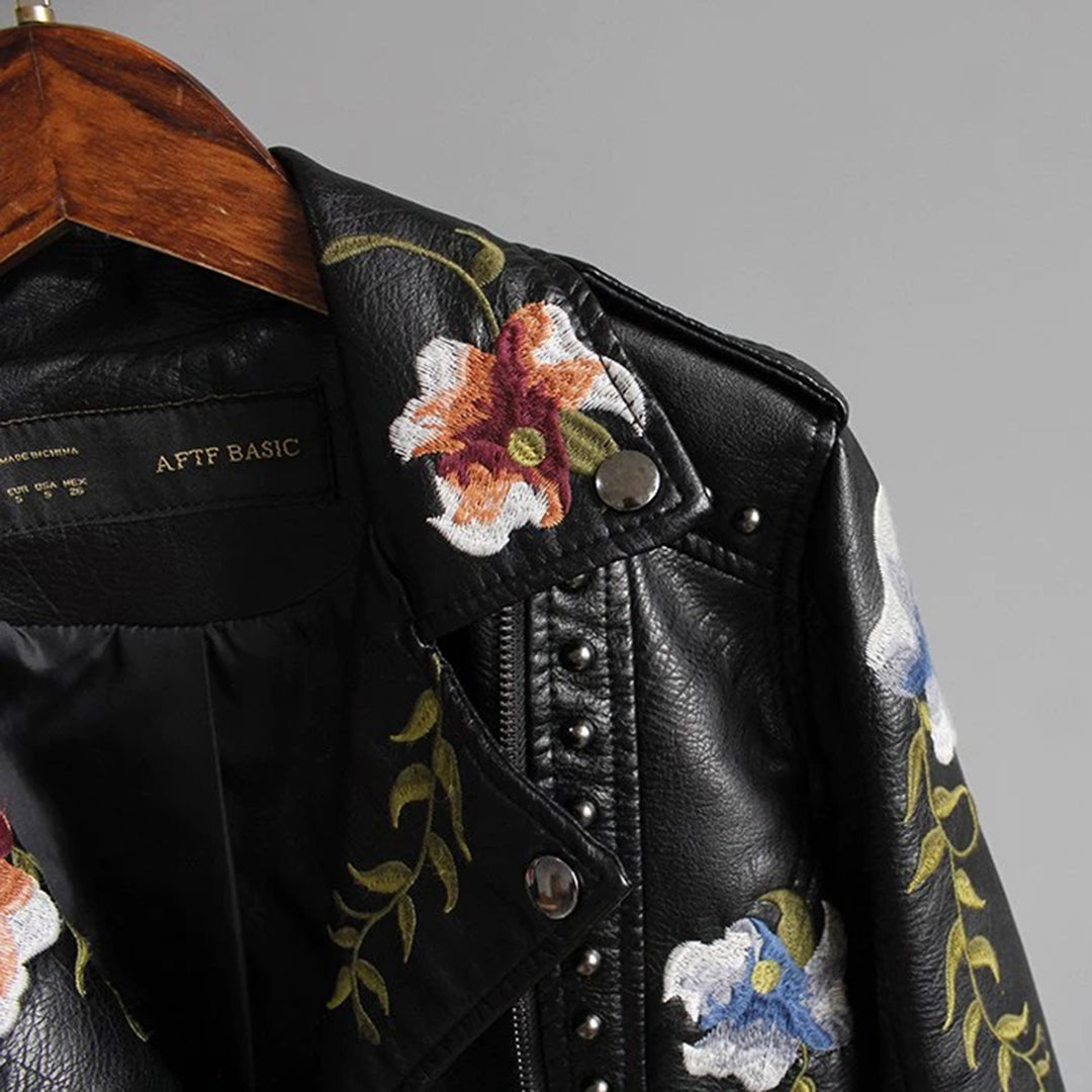 Annelies - Damesjas met Bloemenprint | Stijlvolle Jas voor een Elegante Look