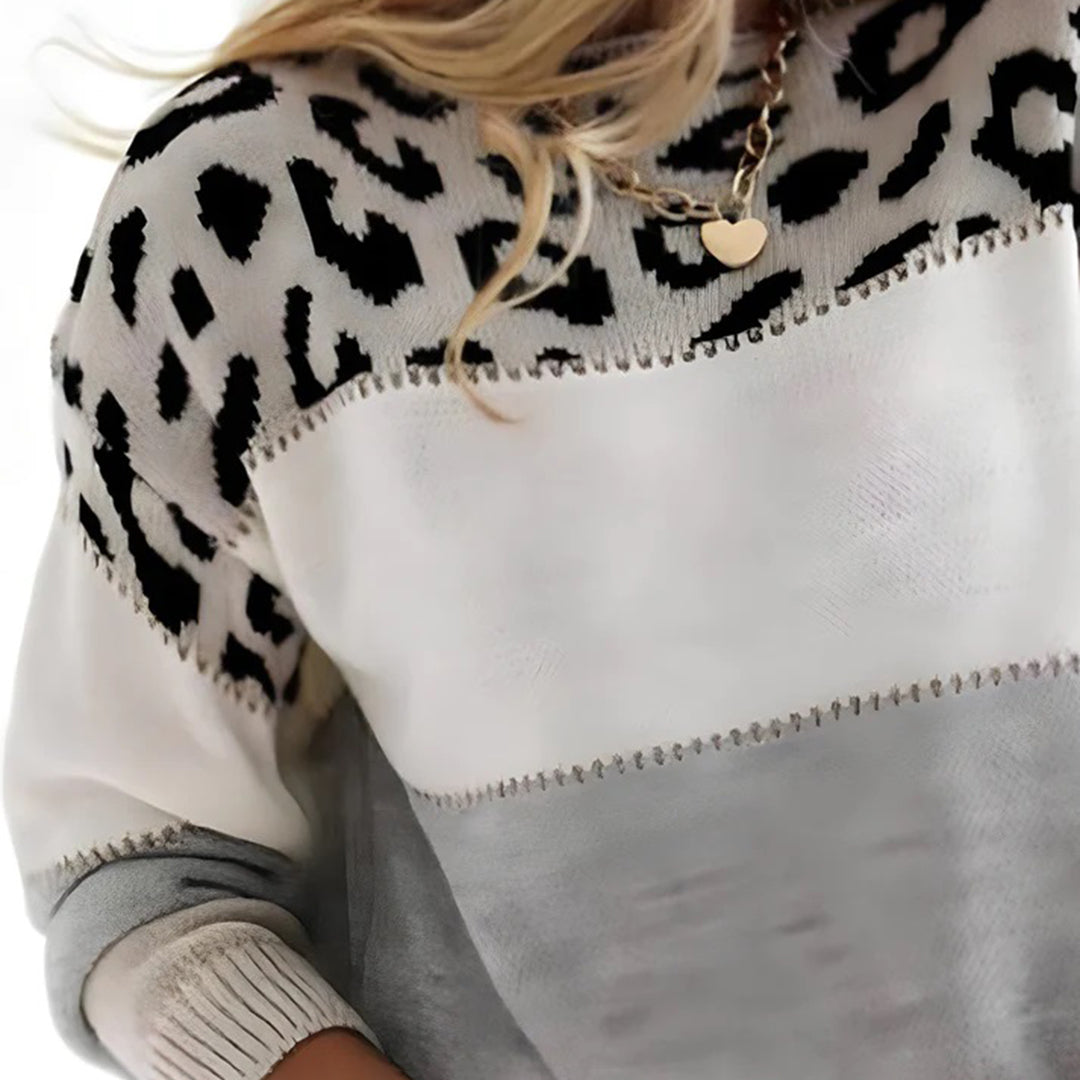 WildComfort - Dames Sweatshirt met Luipaardprint - Stijlvol en Comfortabel