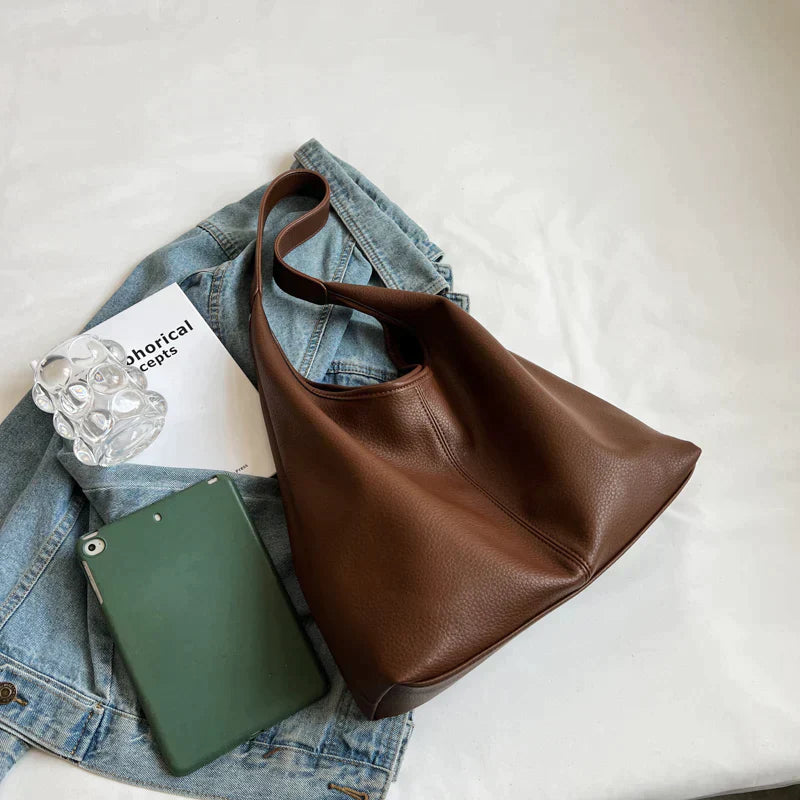 Livia - Vegan Leren Hobo Tas voor Dames | Stijlvolle en Duurzame Handtas