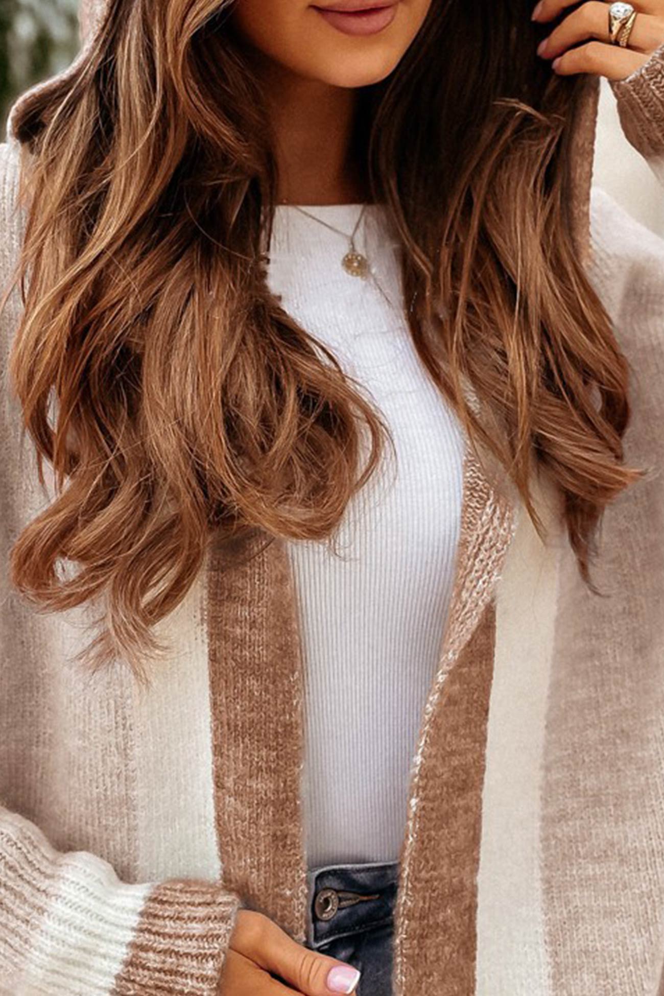 Elegante Herfst Kapuzen-Cardigan voor Dames - Comfort en Stijl