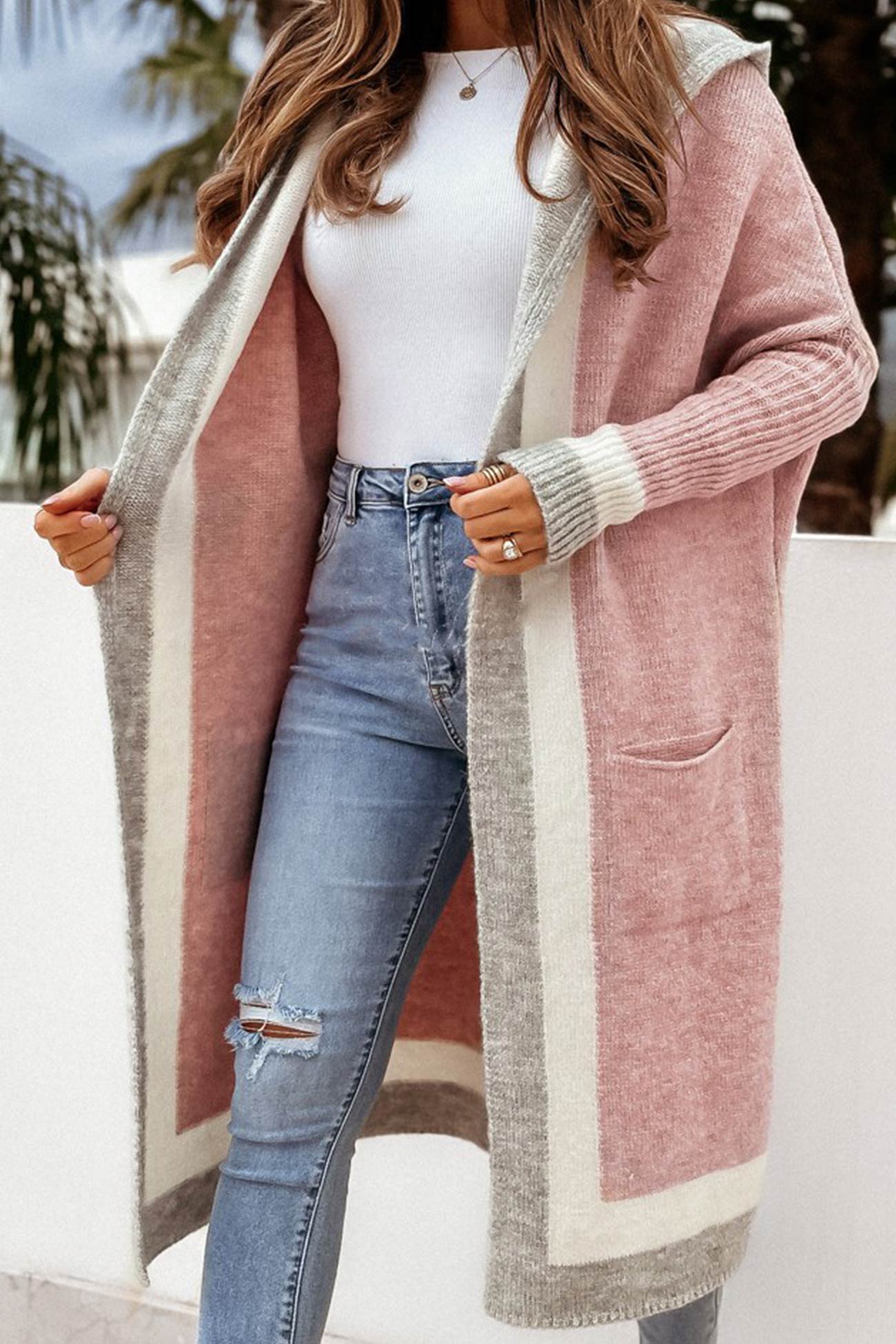 Elegante Herfst Kapuzen-Cardigan voor Dames - Comfort en Stijl