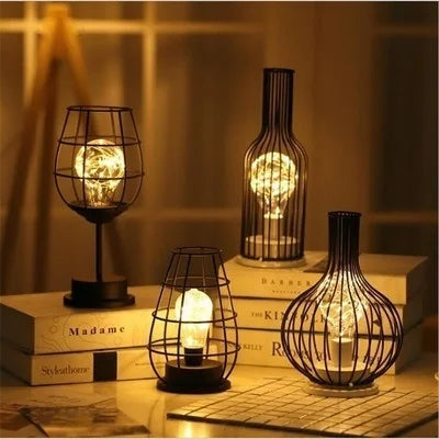 ArtDeco Retro - Moderne Opengewerkte Tafellamp | Stijlvolle Verlichting voor Thuisdecoratie