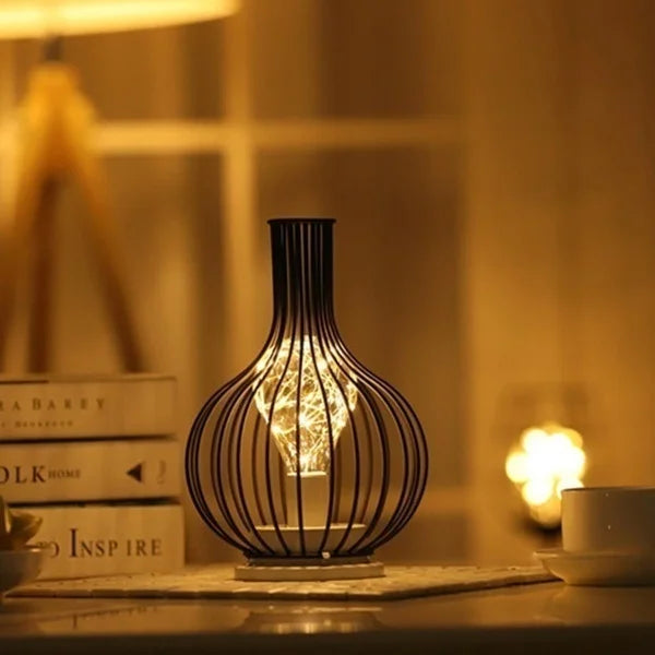 ArtDeco Retro - Moderne Opengewerkte Tafellamp | Stijlvolle Verlichting voor Thuisdecoratie