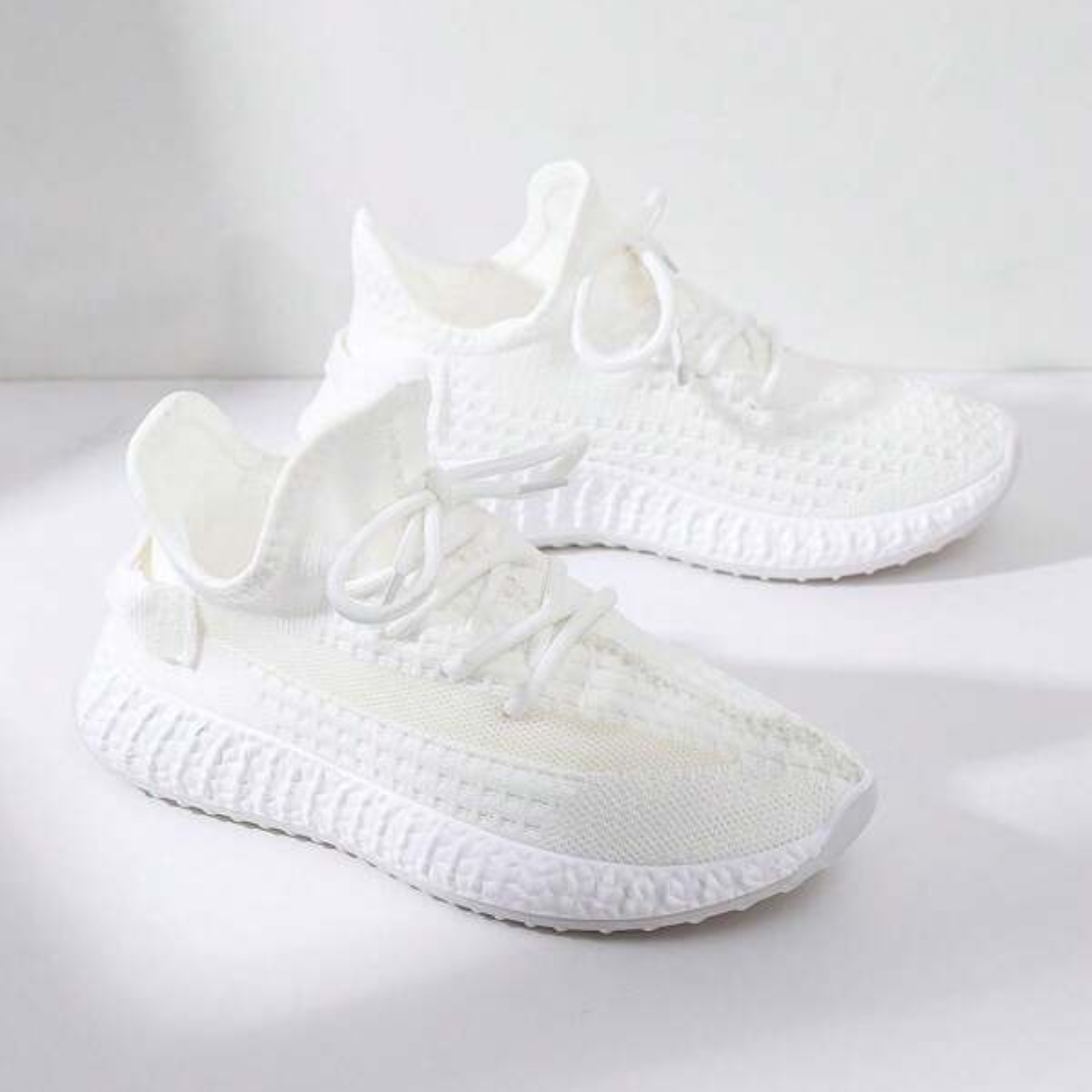 Yaya Sneakers - Zachte en Ultralichte Off-White Dames Sneakers