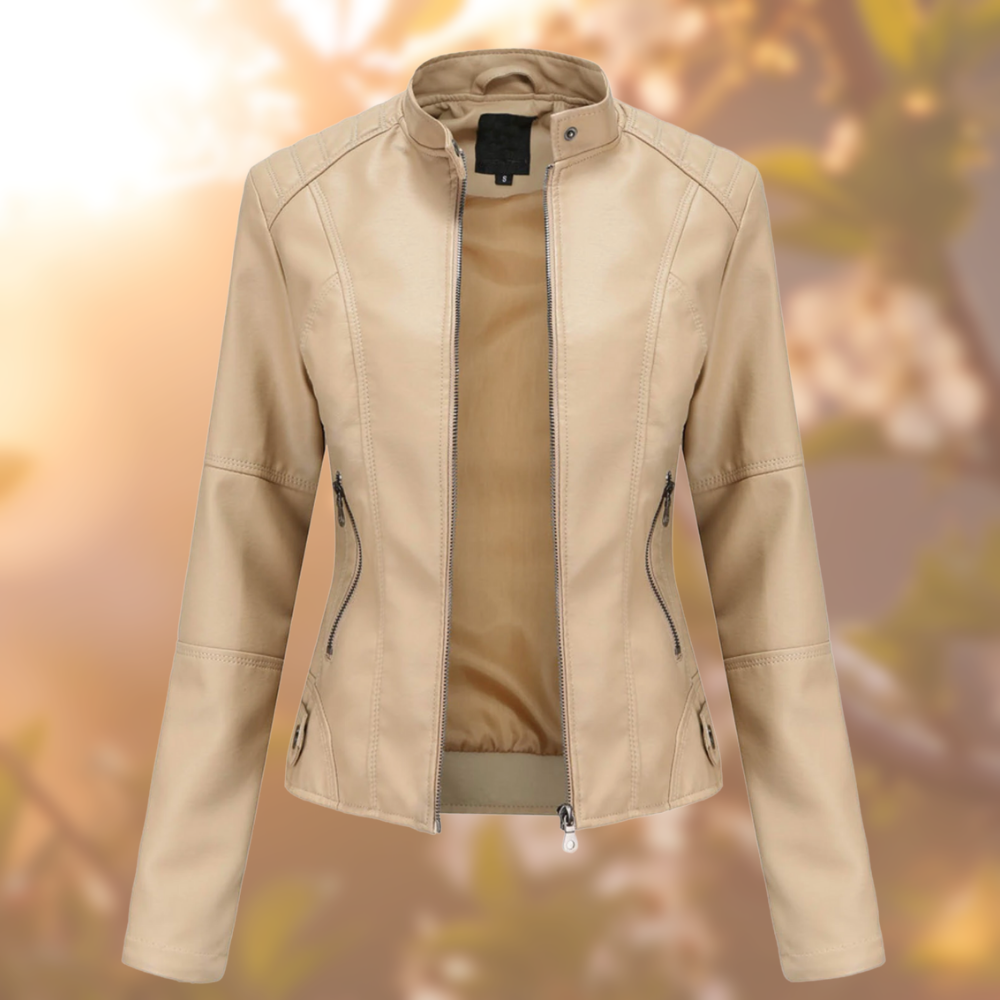 Keisya Luxe Allure Leren Jas | Elegante Leren Damesjas voor Elke Gelegenheid