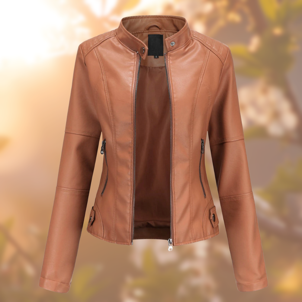 Keisya Luxe Allure Leren Jas | Elegante Leren Damesjas voor Elke Gelegenheid