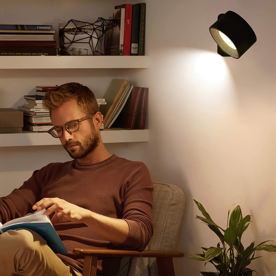 FlexiLight - Draadloze Oplaadbare 360° LED Muurlamp