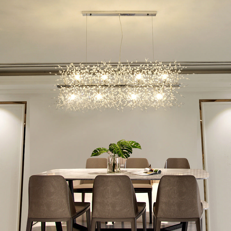Moderne LED Hanglamp - Wit en Goud Metalen Designlamp voor Woonkamer en Eetkamer